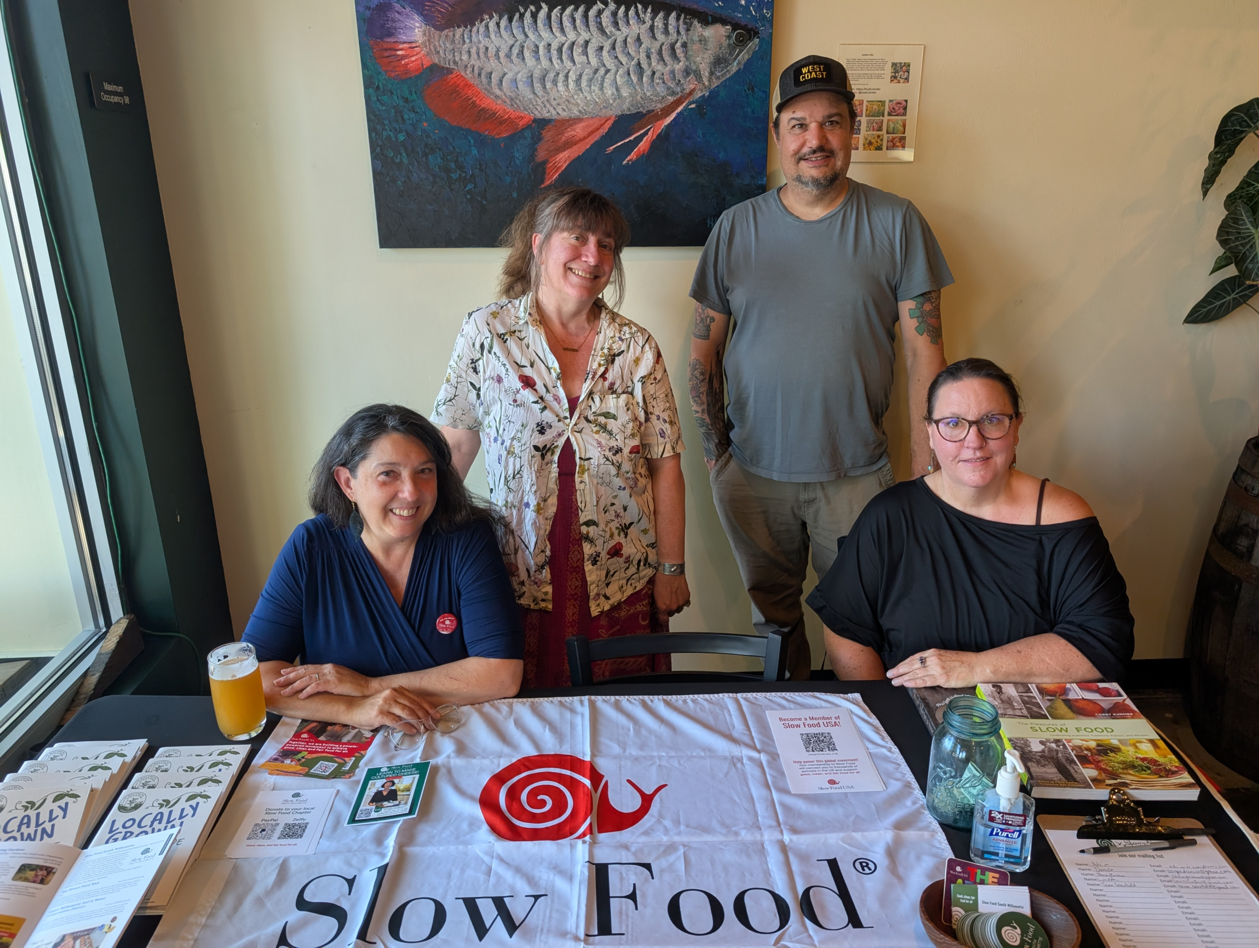 Slown Food South Willamette board at Oakshire Inspires fundraising night